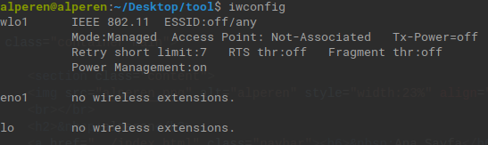 iwconfig